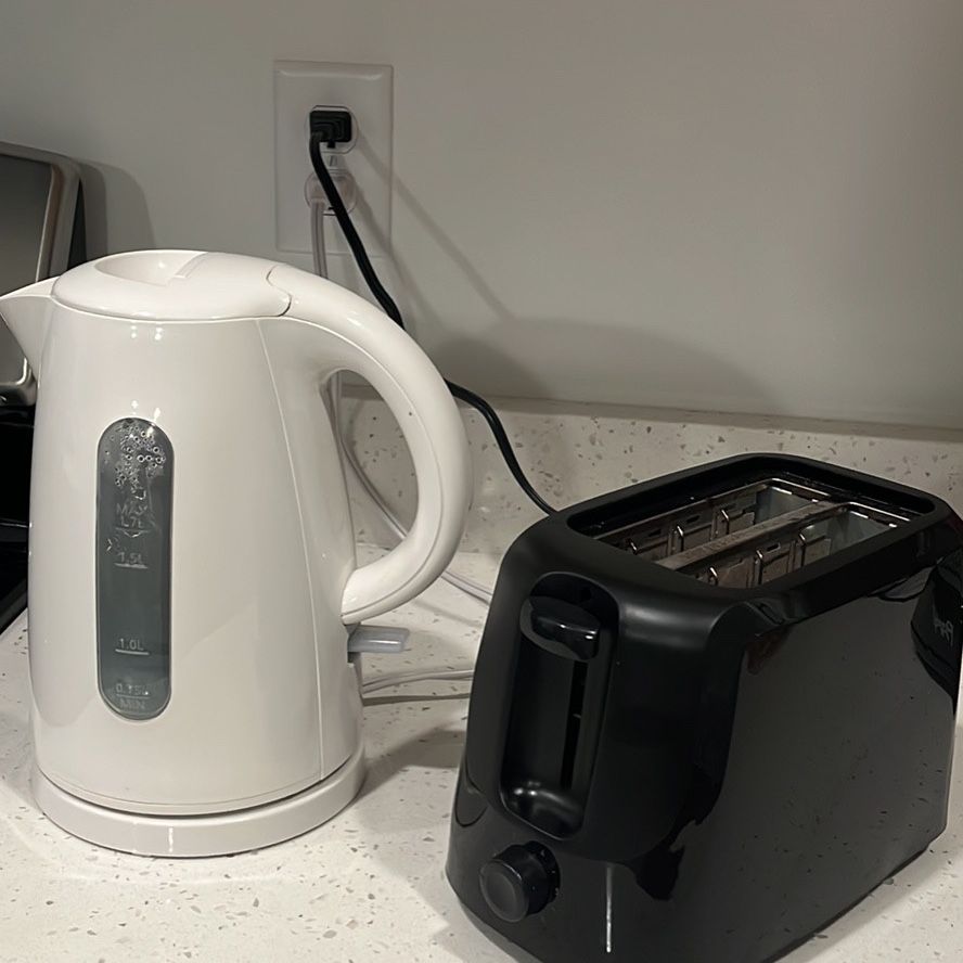 Electric Tea Kettle And A Toaster 