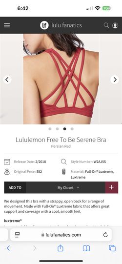 Lululemon Free To Be Serene