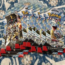 Pokemon Stellar Crown Booster Sleeves