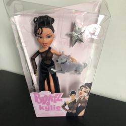 Brand new! Bratz X Kylie Jenner Night Fashion Doll with Pet Dog and Poster