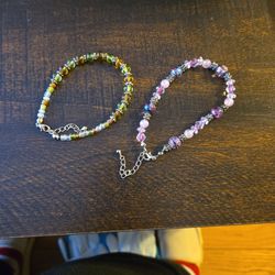 2 Colorful Bead Bracelets