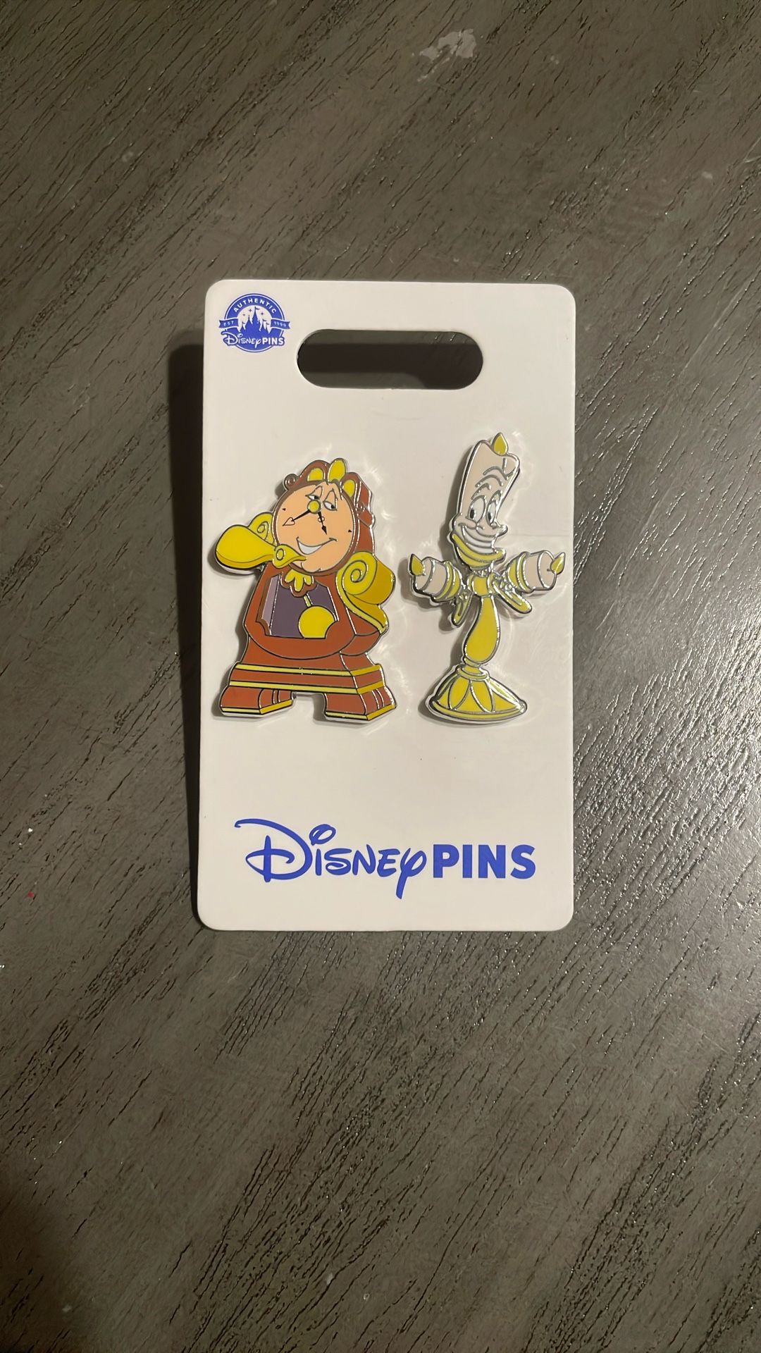 Cogsworth & Lumière 2 Pin Disney set