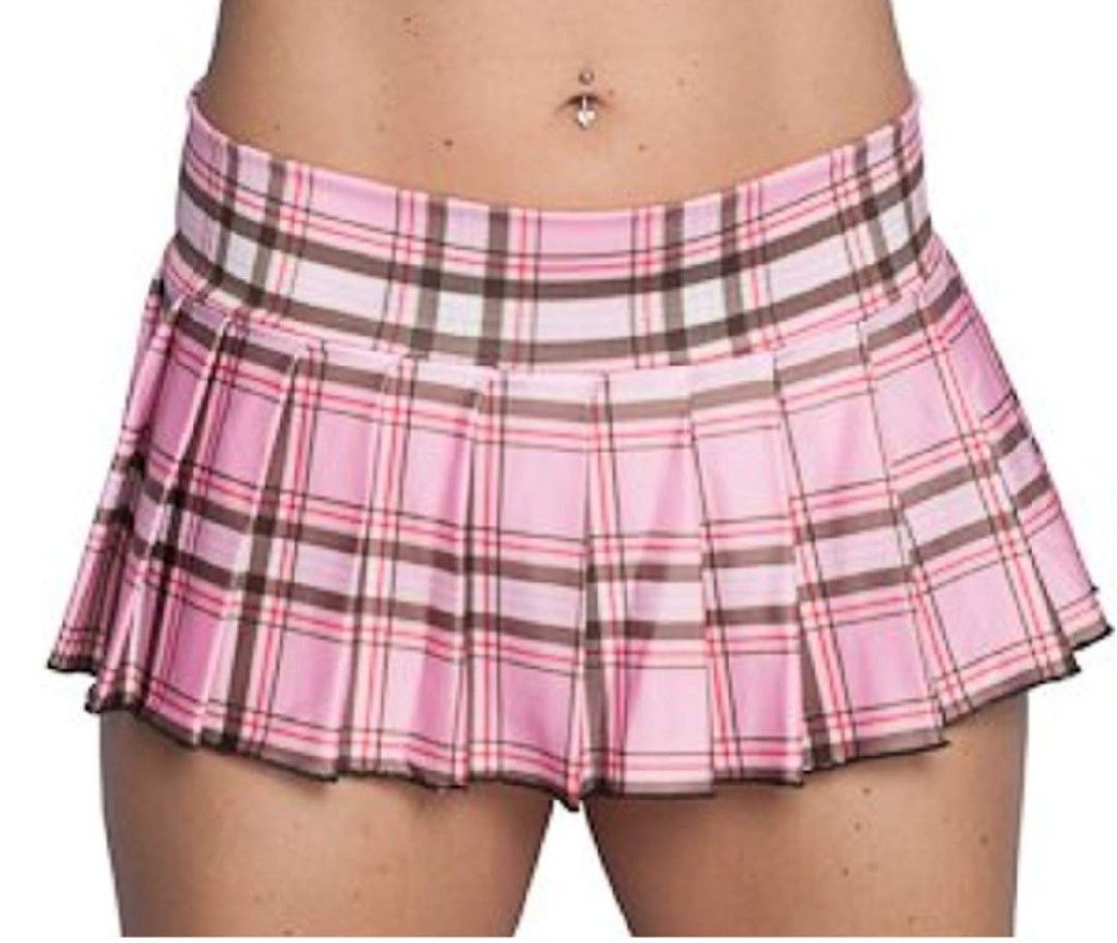 Women's Ultra Mini School Girl Costume Skirt