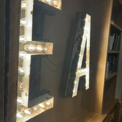Marquee Lit Up Letters