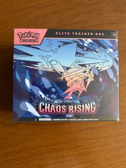 2026 Pokemon Mega Evolution Chaos Rising Elite Trainer Box