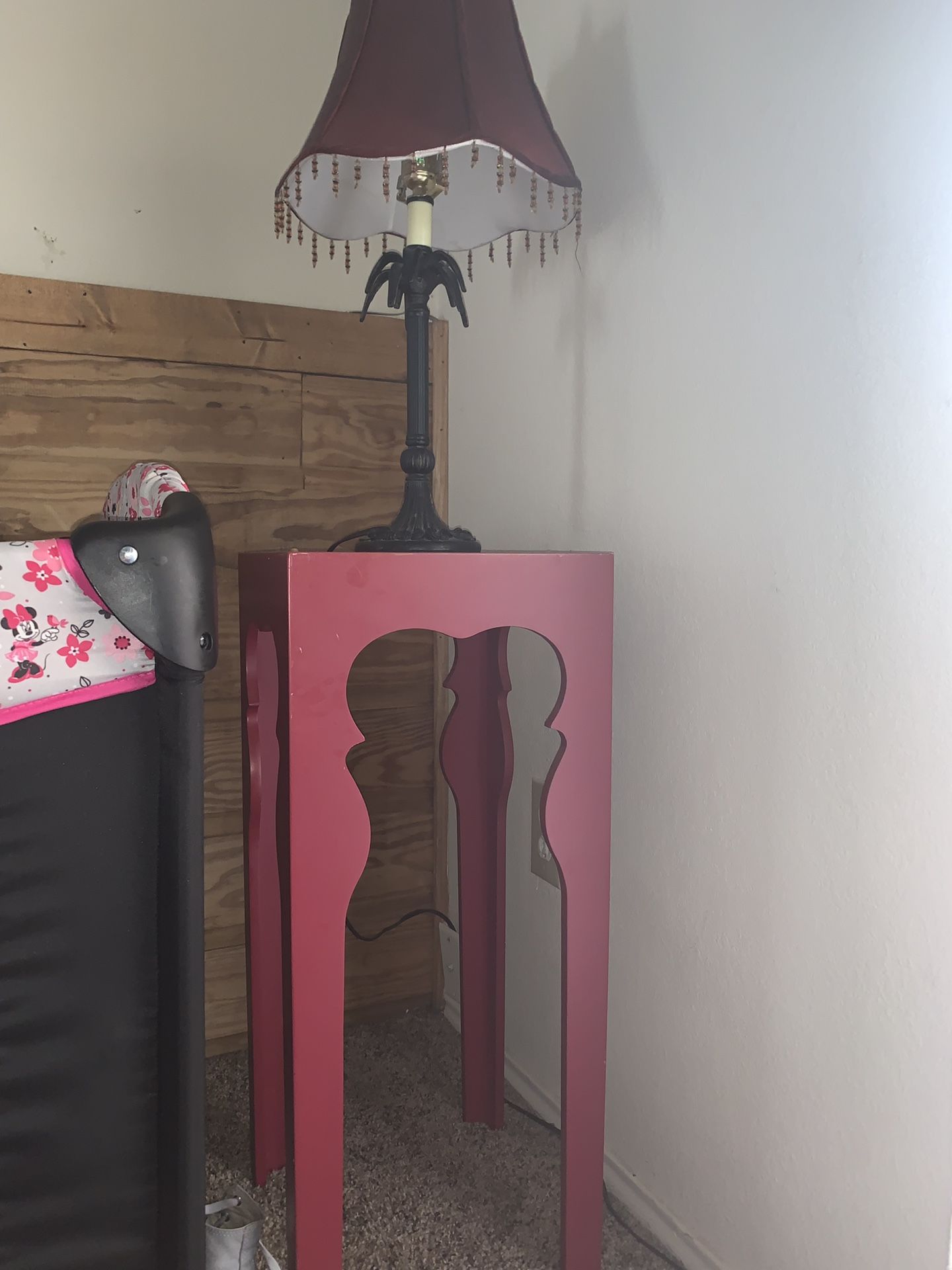 Lamp and table