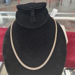 14kgold Necklace Stone CZ 14.2 Grams 18 Long Layaway Available 10% Down If You Interested Please Make Sure You Ask For Maribel Thank You 