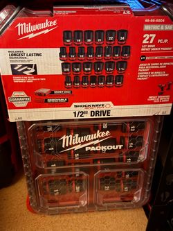Milwaukee Shockwave 1/2" Drive 27-Piece Socket Set