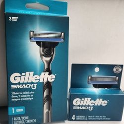 Gillette Mach3 Razor & 4-ct Refill Cartridges