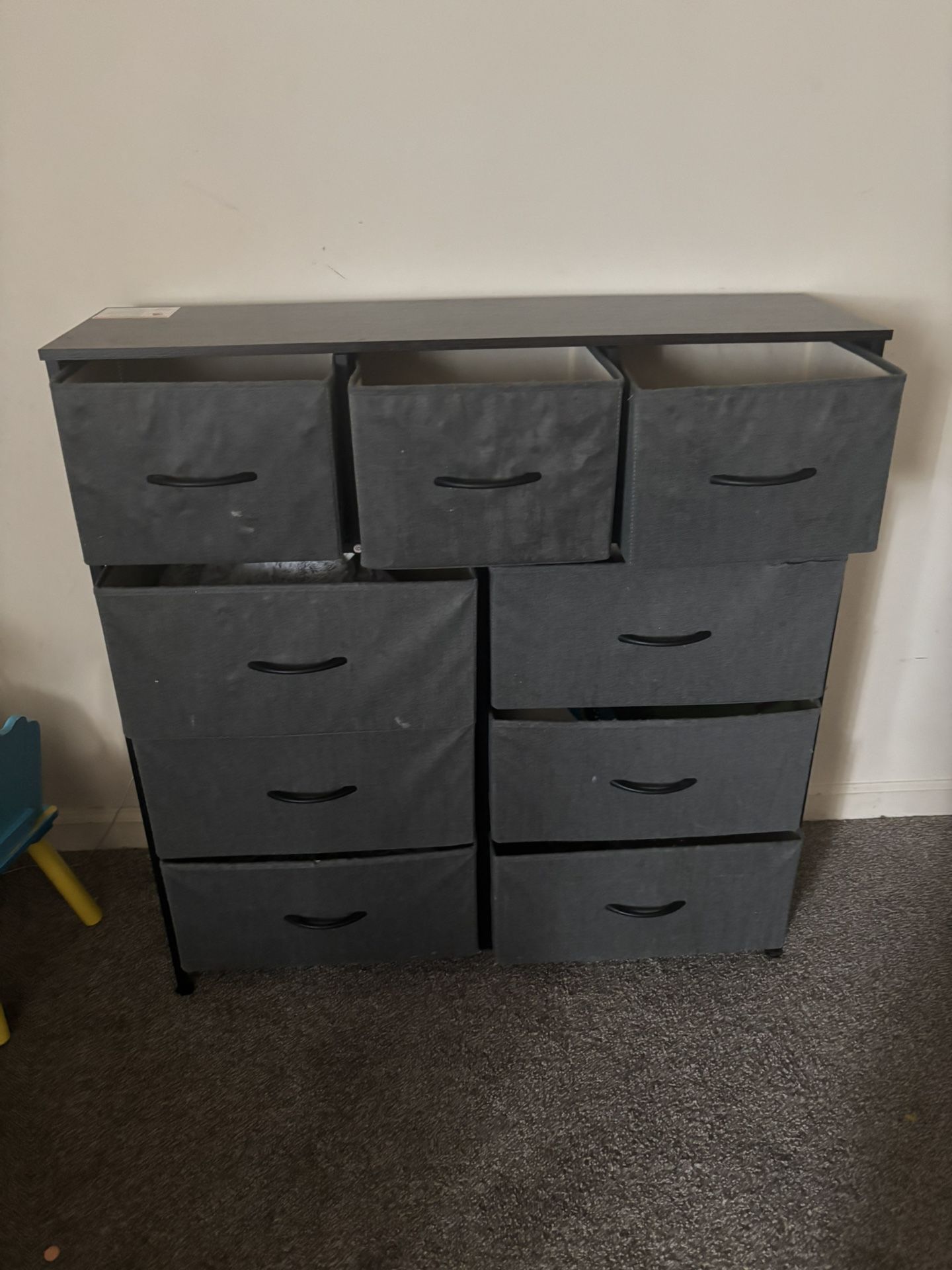 WLIVE Black Dresser TV Stand