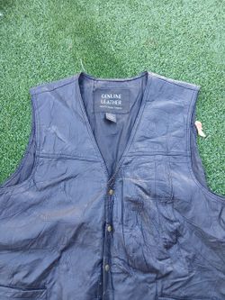 Men's Genuine Leather Vest