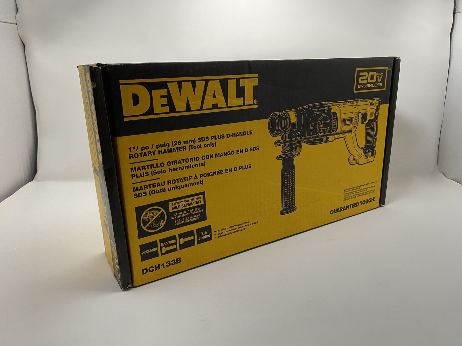 DEWALT DCH133B 20-volt Max 1-in SDS-Plus Variable Speed Cordless Rotary Hammer Drill (TOOL ONLY)