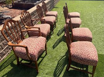 Set of 8 Hepplewhite Style Dining Chairs
