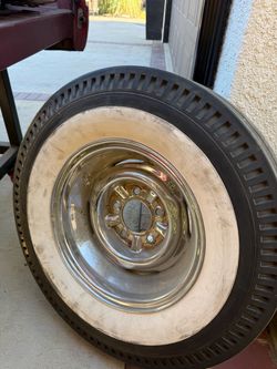Ford chrome reverse wheels with hurst slicks