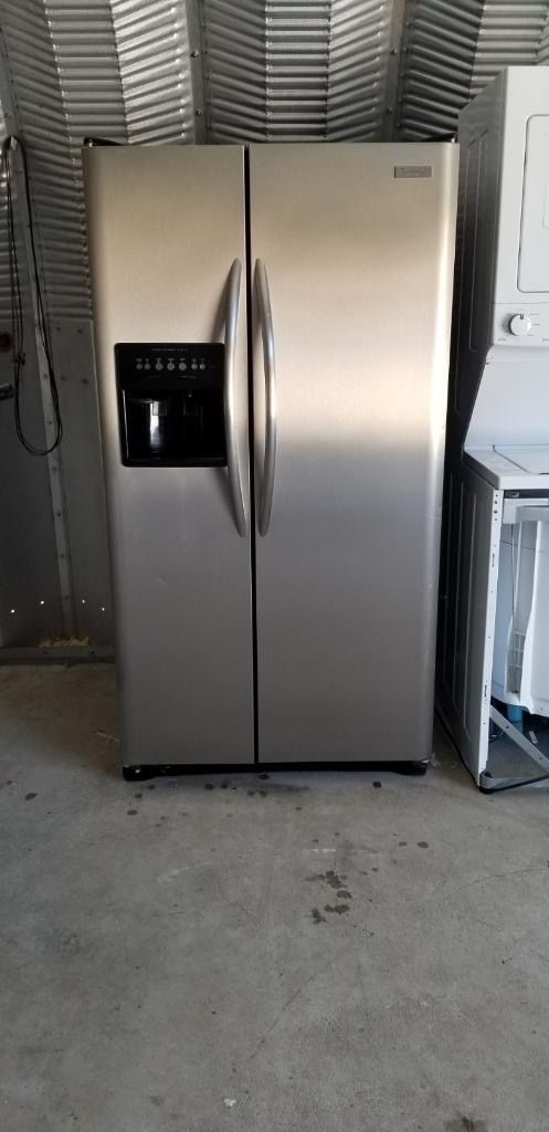 frigidaire gallery stainless steel side by side refrigerator