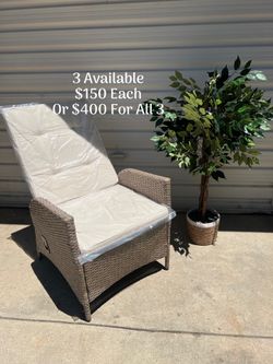 NEW PATIO RECLINER CHAIRS