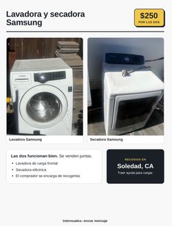 Lavadora y secadora