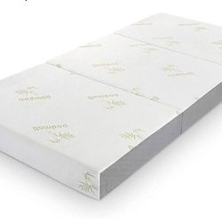 Inofia Full Folding Mattress, 6 Inch Trifold Memory Foam Mattress with Ultra Soft Removable Cover, Foldable & Portable Full Size Bed (73" x 52" x 6")