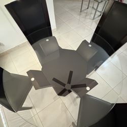 Family Dining Table With 4 Chairs 