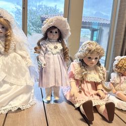 Vintage Porcelain Dolls 