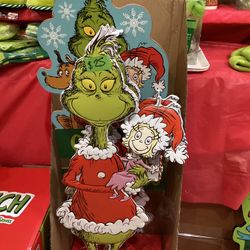 Grinch Christmas Metal Yard Stake
