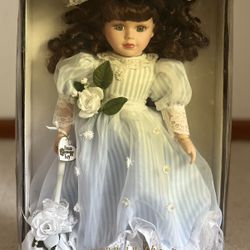 Victorian Rose Genuine Porcelain Doll