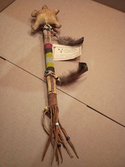 Valerie Cleveland Native American War Club with Certificate of Authenticy
