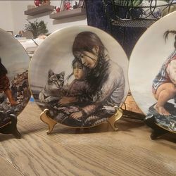 Gold Trim Limited Edition Collection Plates