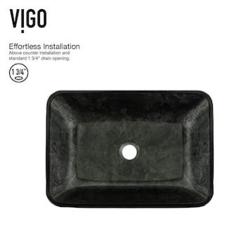 2 -gray glass vessel sinks ( 13”x 17”) faucet included