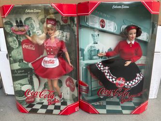 Mattel Coca-Cola Collector Edition Barbie Dolls