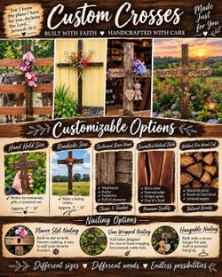 Handcrafted Custom Wooden Cross