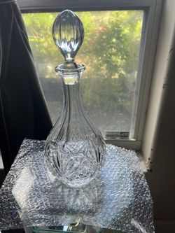 Vintage Ludlow Pattern Crystal Decanter