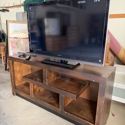 Sony TV, and entertainment TV stand