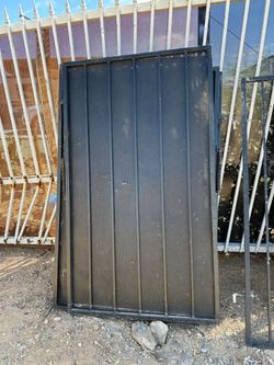 Black Metal Security Screen Door