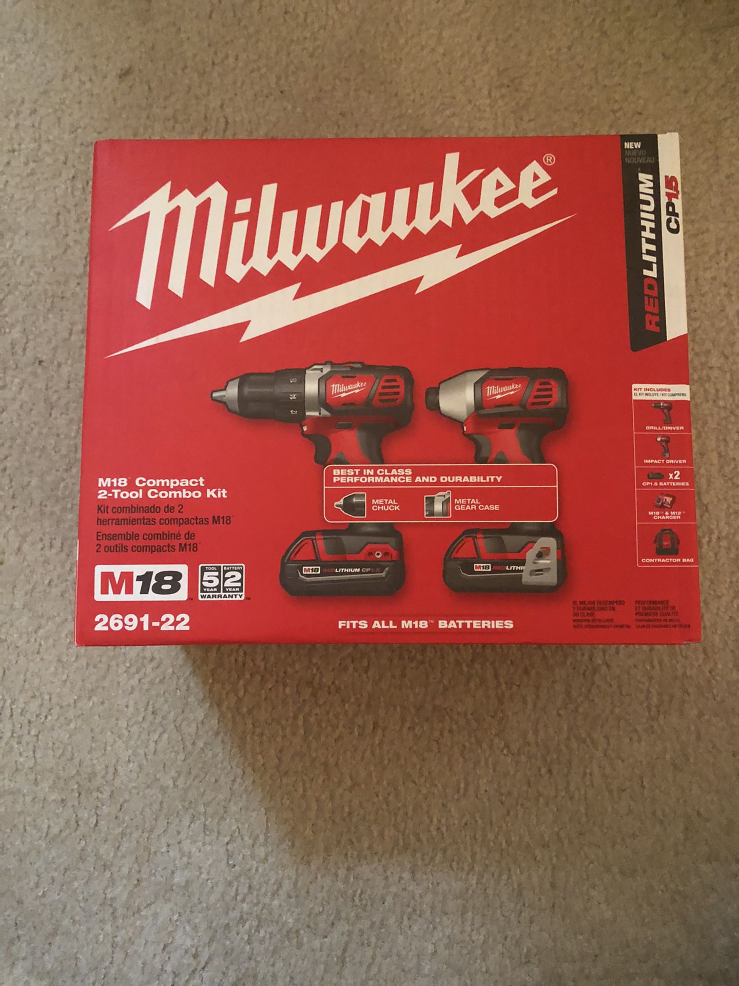 Brand new- never used drill set