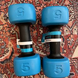 2 X 5 lb Dumbbell / Weights 