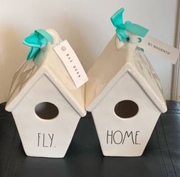 Rae Dunn By MAGENTA ceramic Bird Houses