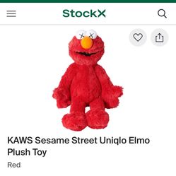 KAWS Sesame Street Uniqlo Elmo Plush Toy