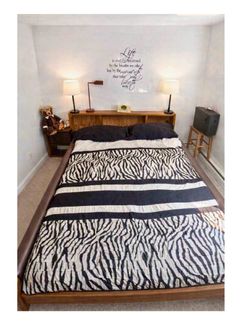 Modern Bed Frame & Waterbed Mattress