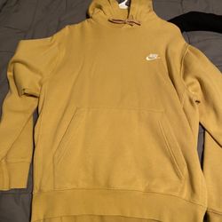 Yellow Nike Pullover Hoodie