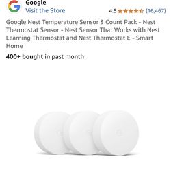 Google Nest Temperature Sensor 3 Count Pack