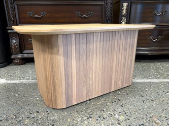 Blonde Modern Scandinavian Style Slatted Coffee Table