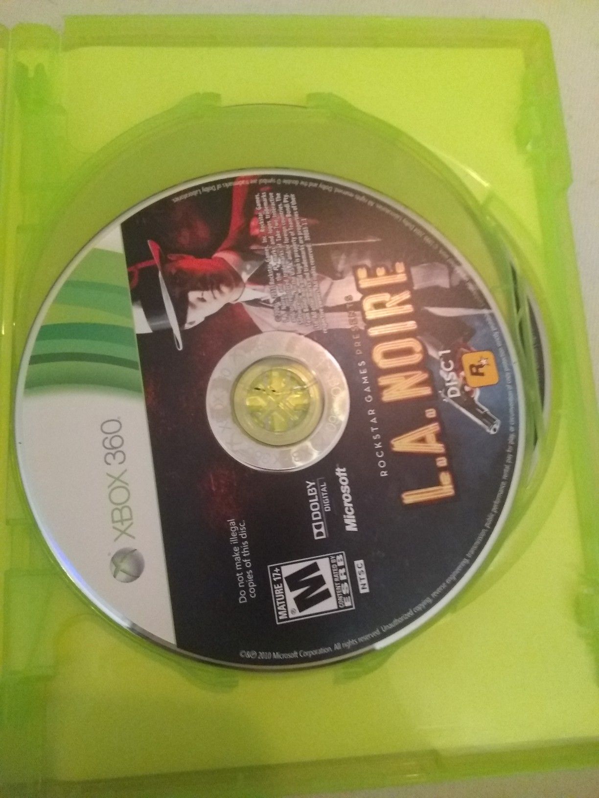 L.A. NOIRE, Xbox 360 game