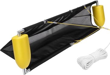 55" Floating Debris Collector for Lake & Pond, Heavy Duty Net w/ 30FT Rope