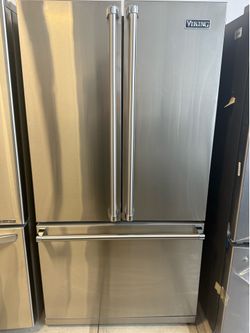VIKING stainless steel French door fridge