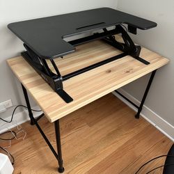 Desk With Monitor Stand