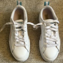 Puma women’s Pink and White chunky platform sneakers shoes size 7