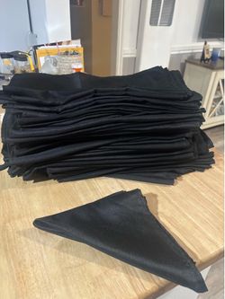 Black napkins