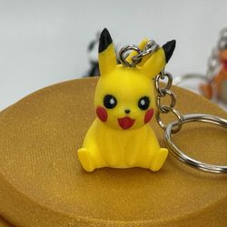 3D Printed Tiny Pokemon Cute Pikachu Figurine - Pokemon Gifts Decor Pikachu Keychain