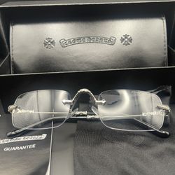 Chrome Hearts Metal Frameless Glasses Silver/Gold